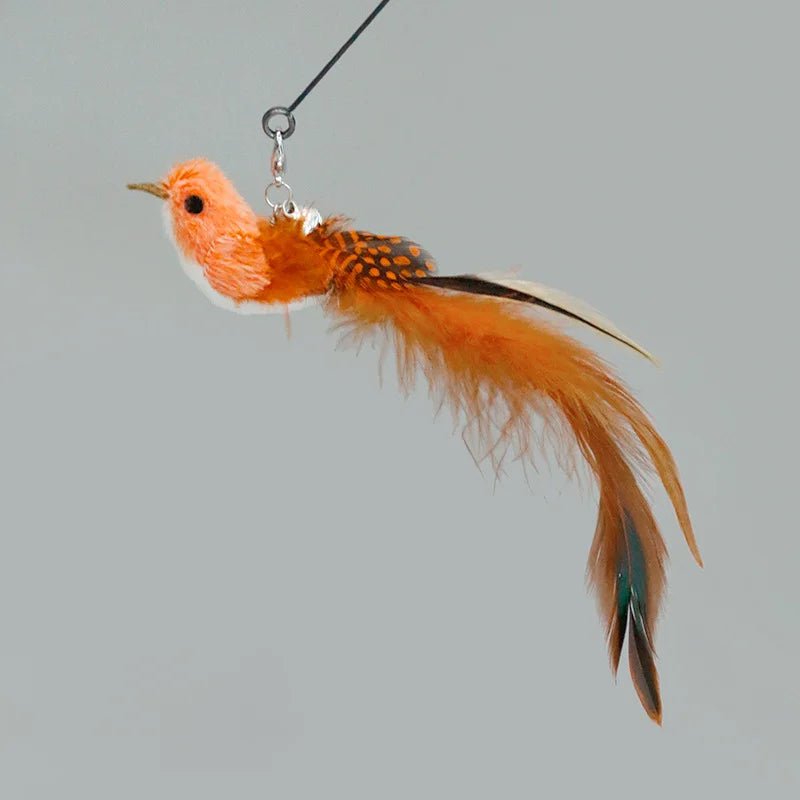 Hands - Free Feather Cat Wand with Bell – Suction Cup Interactive Toy - Onlytenbucks.com