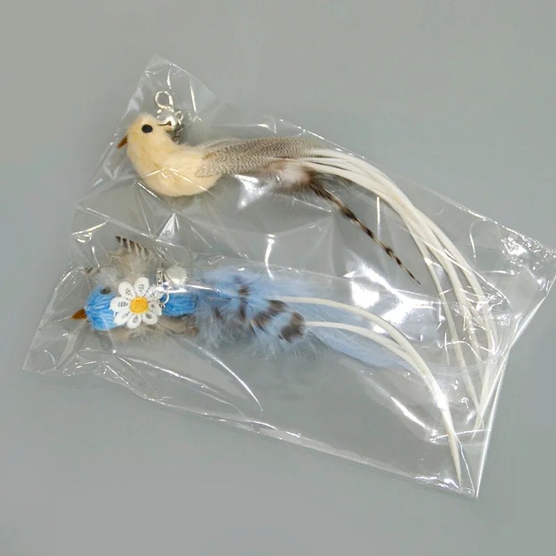 Hands - Free Feather Cat Wand with Bell – Suction Cup Interactive Toy - Onlytenbucks.com