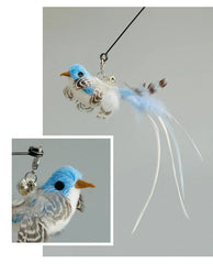 Hands - Free Feather Cat Wand with Bell – Suction Cup Interactive Toy - Onlytenbucks.com