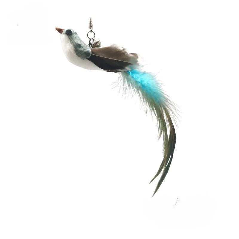Hands - Free Feather Cat Wand with Bell – Suction Cup Interactive Toy - Onlytenbucks.com