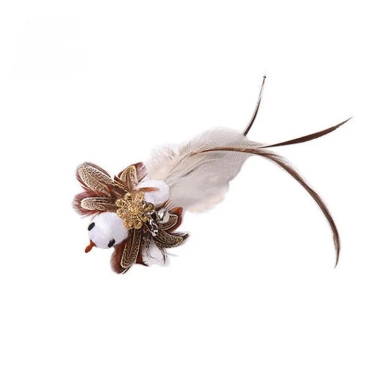 Hands - Free Feather Cat Wand with Bell – Suction Cup Interactive Toy - Onlytenbucks.com