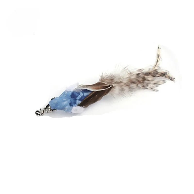 Hands - Free Feather Cat Wand with Bell – Suction Cup Interactive Toy - Onlytenbucks.com