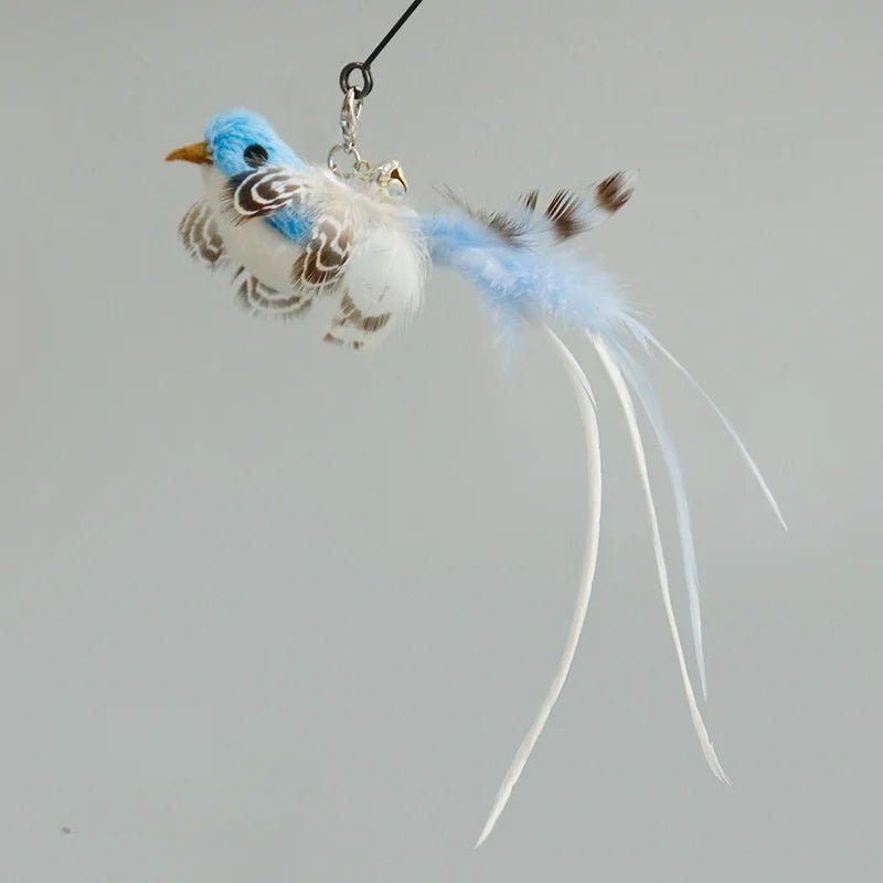 Hands - Free Feather Cat Wand with Bell – Suction Cup Interactive Toy - Onlytenbucks.com
