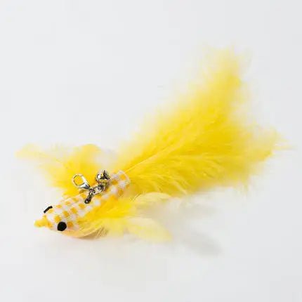 Hands - Free Feather Cat Wand with Bell – Suction Cup Interactive Toy - Onlytenbucks.com