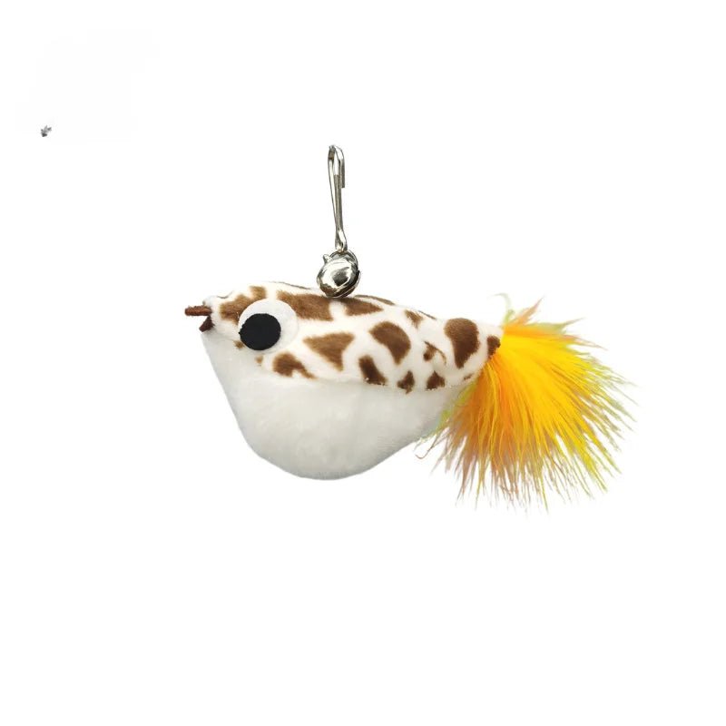 Hands - Free Feather Cat Wand with Bell – Suction Cup Interactive Toy - Onlytenbucks.com