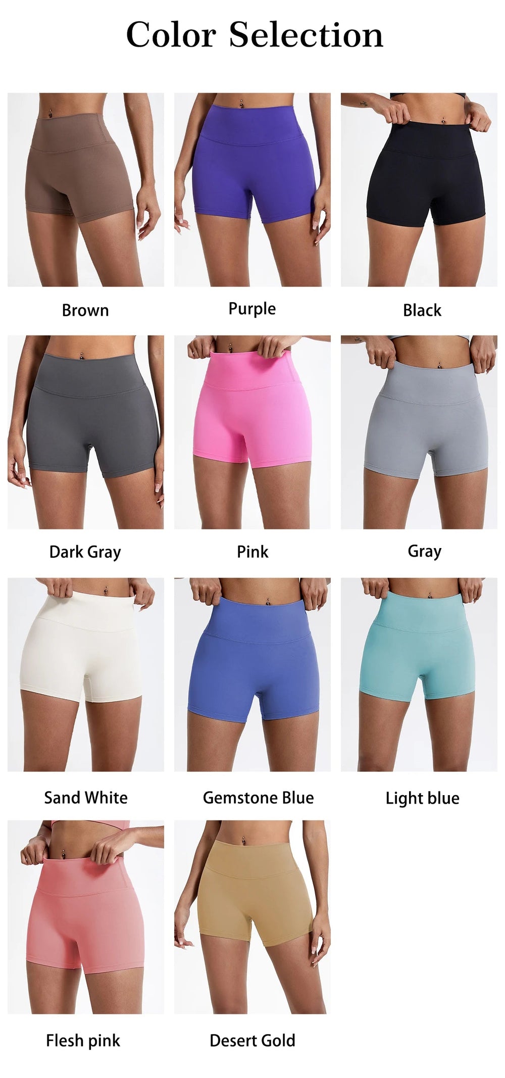 High Waist Compression Shorts – Butt - Lifting Yoga and Fitness Leggings - Onlytenbucks.com
