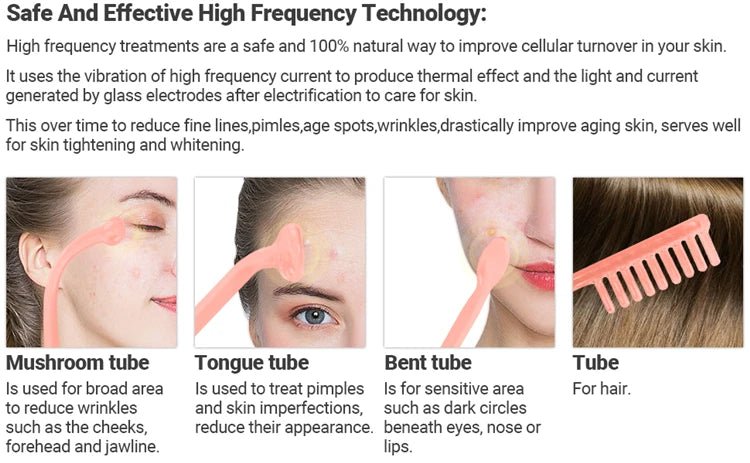 High Frequency Skin Therapy Wand – Portable Handheld Device - Onlytenbucks.com