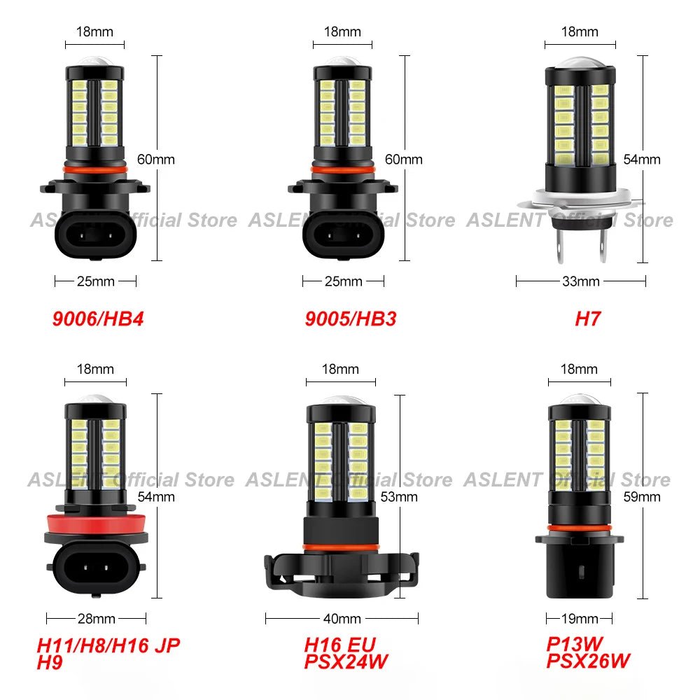 High - Quality LED Fog Light Bulbs – 6000K White - Onlytenbucks.com