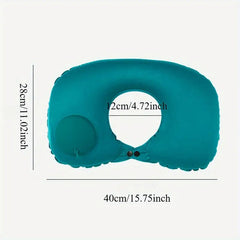 Inflatable U - Shaped Travel Neck Pillow – Portable Flocking Pillow - Onlytenbucks.com