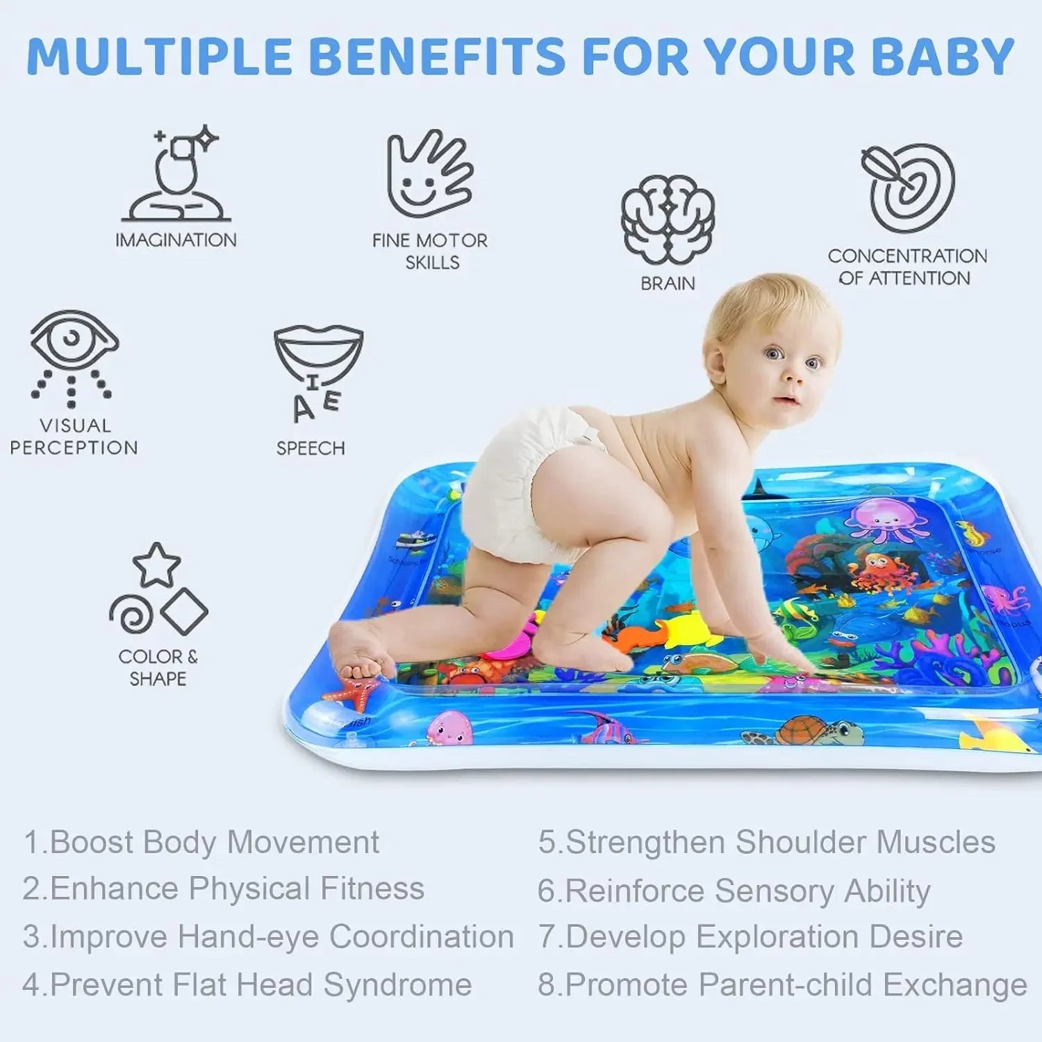 Inflatable Water Sensory Play Mat - Onlytenbucks.com