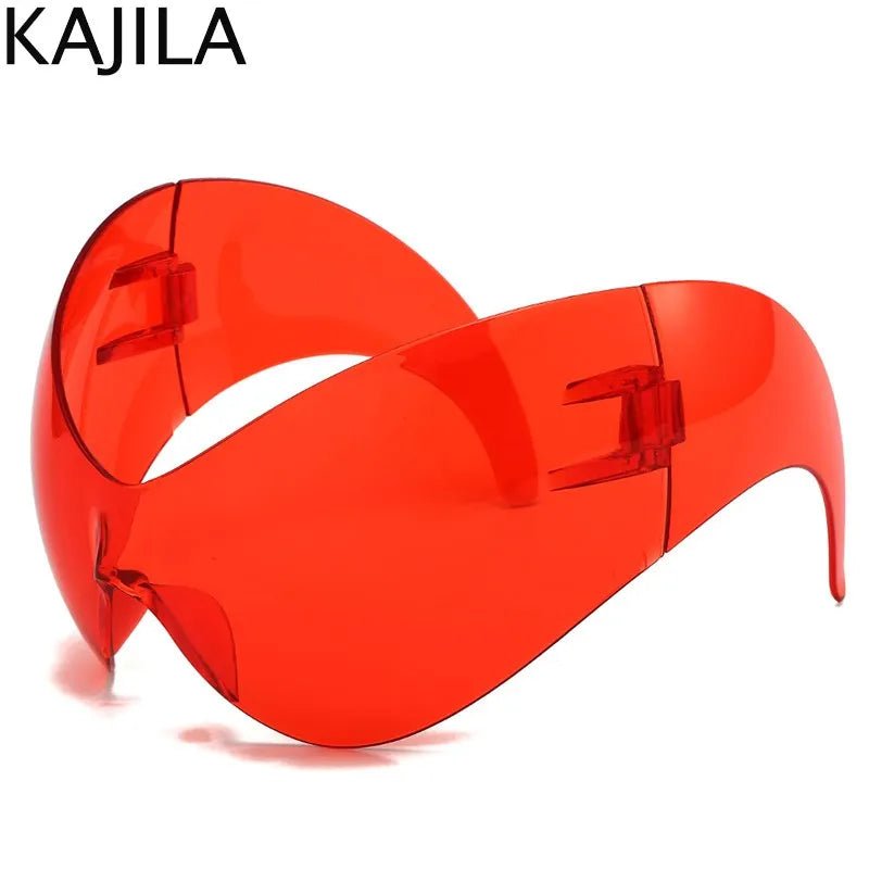 Oversized Y2K Sport Sunglasses – UV400 Windproof Steampunk - Onlytenbucks.com