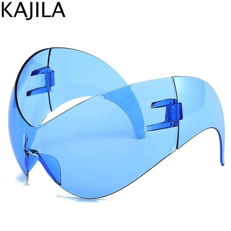 Oversized Y2K Sport Sunglasses – UV400 Windproof Steampunk - Onlytenbucks.com