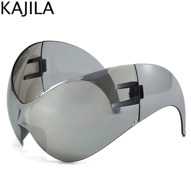 Oversized Y2K Sport Sunglasses – UV400 Windproof Steampunk - Onlytenbucks.com