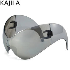 Oversized Y2K Sport Sunglasses – UV400 Windproof Steampunk - Onlytenbucks.com