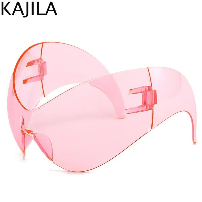 Oversized Y2K Sport Sunglasses – UV400 Windproof Steampunk - Onlytenbucks.com