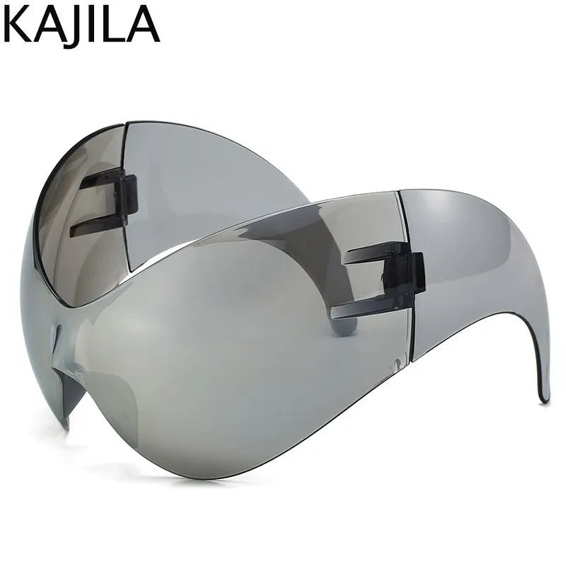 Oversized Y2K Sport Sunglasses – UV400 Windproof Steampunk - Onlytenbucks.com