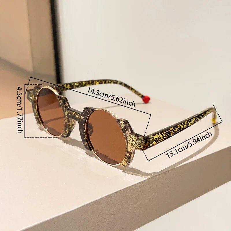 Women’s Circular Sunglasses – UV400 Alloy Frame Hip - Hop - Onlytenbucks.com