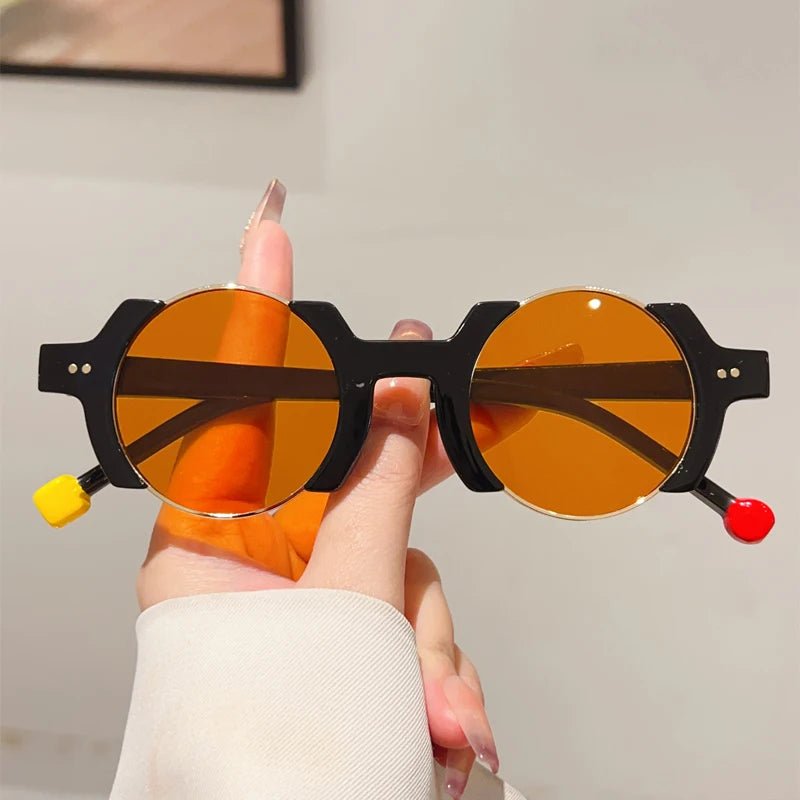 Women’s Circular Sunglasses – UV400 Alloy Frame Hip - Hop - Onlytenbucks.com