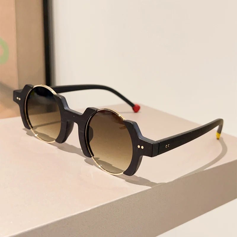 Women’s Circular Sunglasses – UV400 Alloy Frame Hip - Hop - Onlytenbucks.com