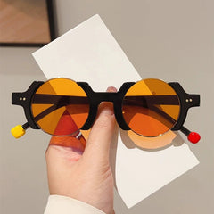 Women’s Circular Sunglasses – UV400 Alloy Frame Hip - Hop - Onlytenbucks.com