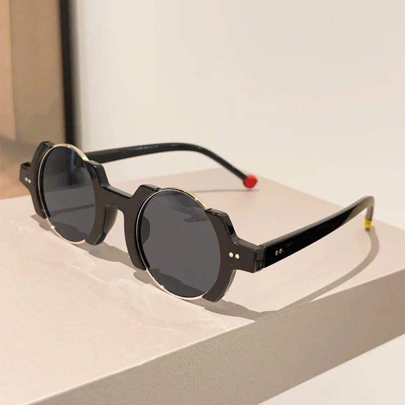 Women’s Circular Sunglasses – UV400 Alloy Frame Hip - Hop - Onlytenbucks.com