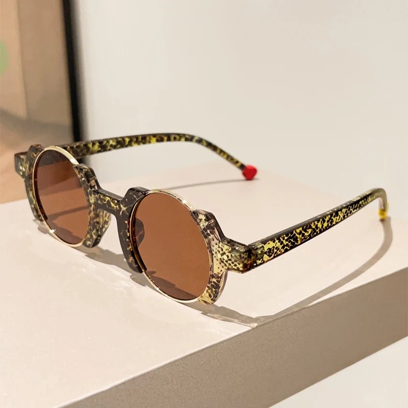 Women’s Circular Sunglasses – UV400 Alloy Frame Hip - Hop - Onlytenbucks.com