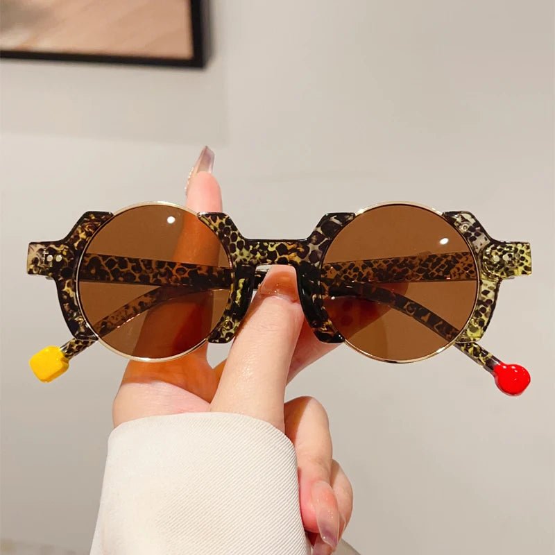 Women’s Circular Sunglasses – UV400 Alloy Frame Hip - Hop - Onlytenbucks.com