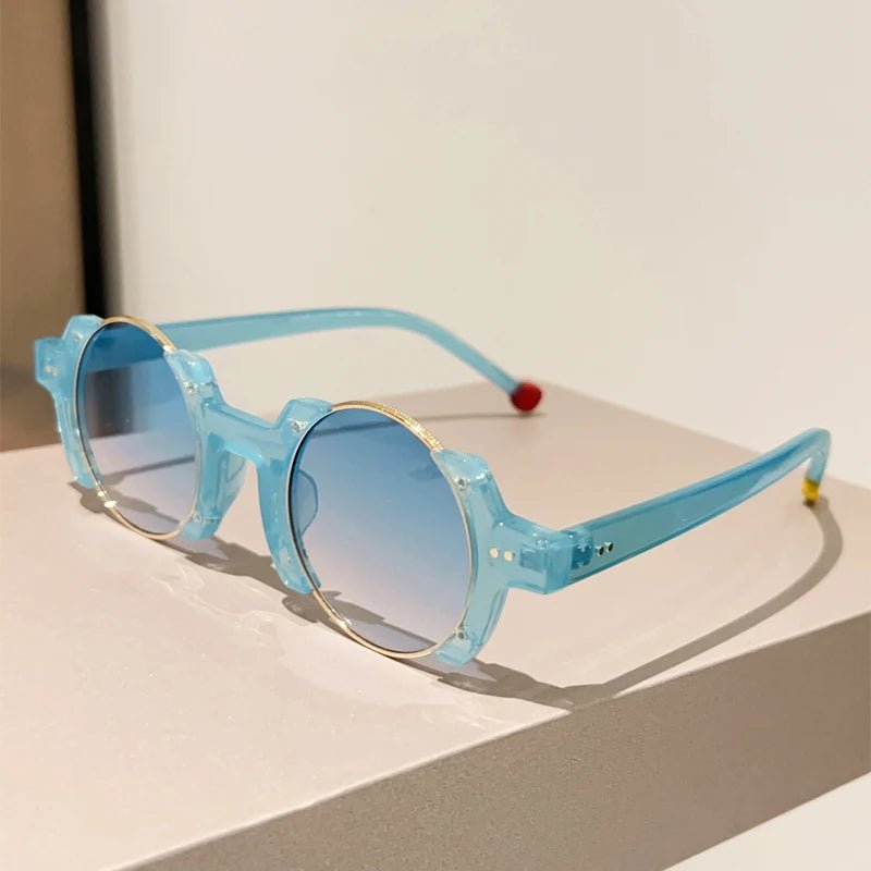 Women’s Circular Sunglasses – UV400 Alloy Frame Hip - Hop - Onlytenbucks.com