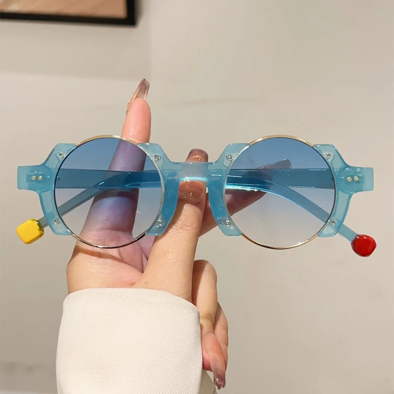 Women’s Circular Sunglasses – UV400 Alloy Frame Hip - Hop - Onlytenbucks.com