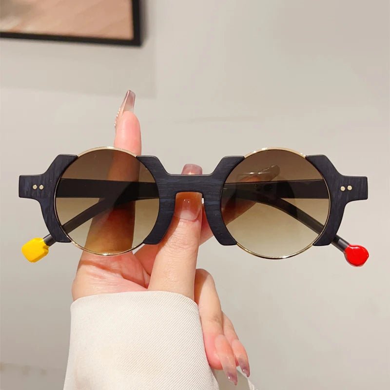 Women’s Circular Sunglasses – UV400 Alloy Frame Hip - Hop - Onlytenbucks.com