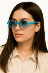 Women’s Circular Sunglasses – UV400 Alloy Frame Hip - Hop - Onlytenbucks.com