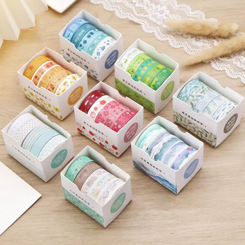 Kawaii Washi Tape Set – 5 Rolls - Onlytenbucks.com