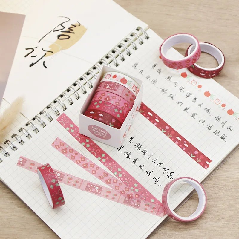 Kawaii Washi Tape Set – 5 Rolls - Onlytenbucks.com