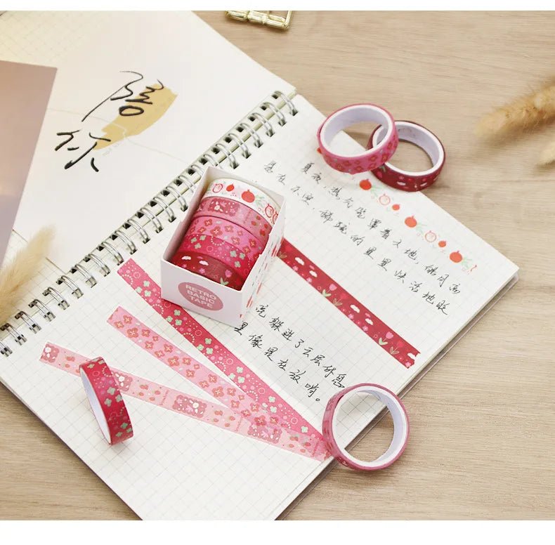 Kawaii Washi Tape Set – 5 Rolls - Onlytenbucks.com
