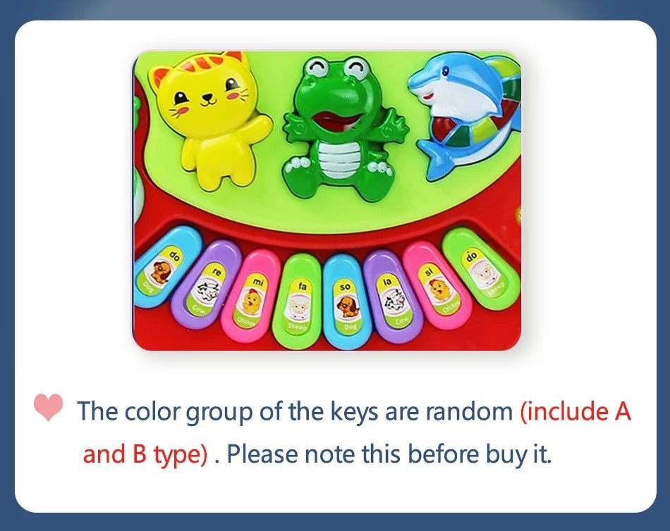 Kids Cartoon Piano Keyboard Toy – Educational Instrument - Onlytenbucks.com