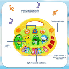 Kids Cartoon Piano Keyboard Toy – Educational Instrument - Onlytenbucks.com