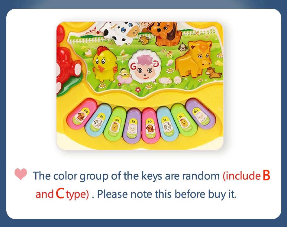 Kids Cartoon Piano Keyboard Toy – Educational Instrument - Onlytenbucks.com