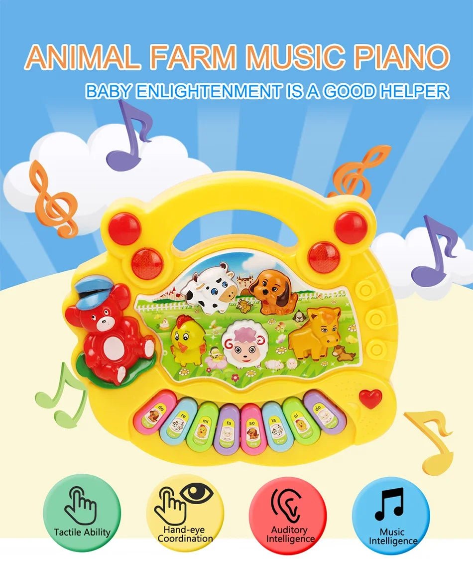 Kids Cartoon Piano Keyboard Toy – Educational Instrument - Onlytenbucks.com