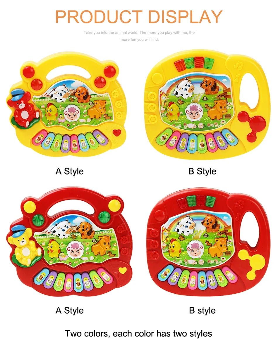 Kids Cartoon Piano Keyboard Toy – Educational Instrument - Onlytenbucks.com