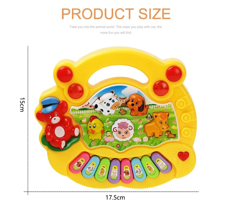 Kids Cartoon Piano Keyboard Toy – Educational Instrument - Onlytenbucks.com