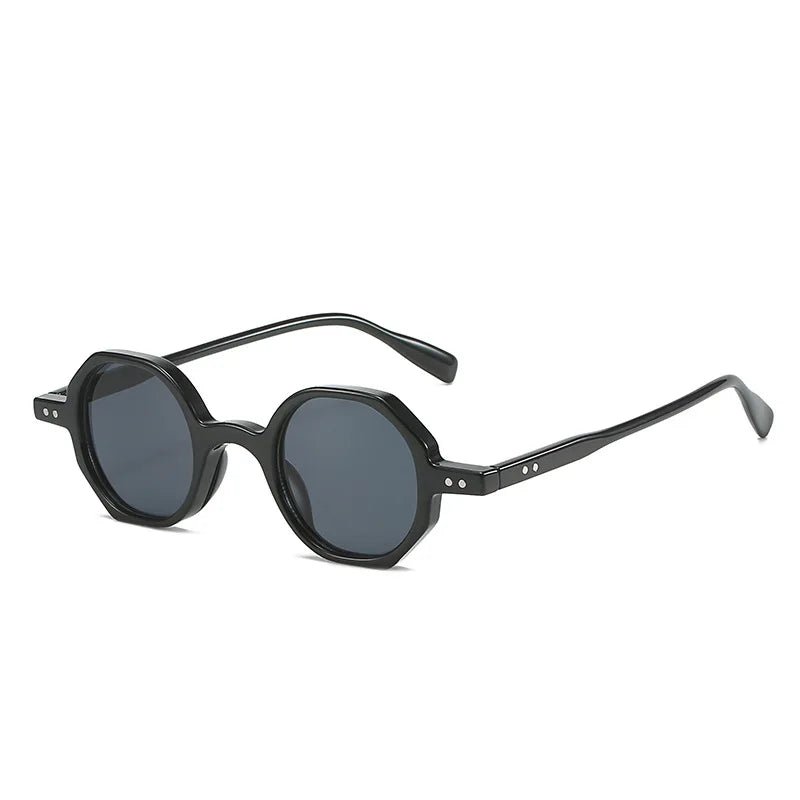 Classic Vintage Sunglasses Men Small Round Retro Punk Ocean Color Sun Glasses Gradient Clear Lens - Onlytenbucks.com