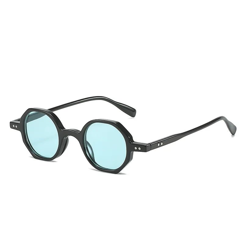 Classic Vintage Sunglasses Men Small Round Retro Punk Ocean Color Sun Glasses Gradient Clear Lens - Onlytenbucks.com