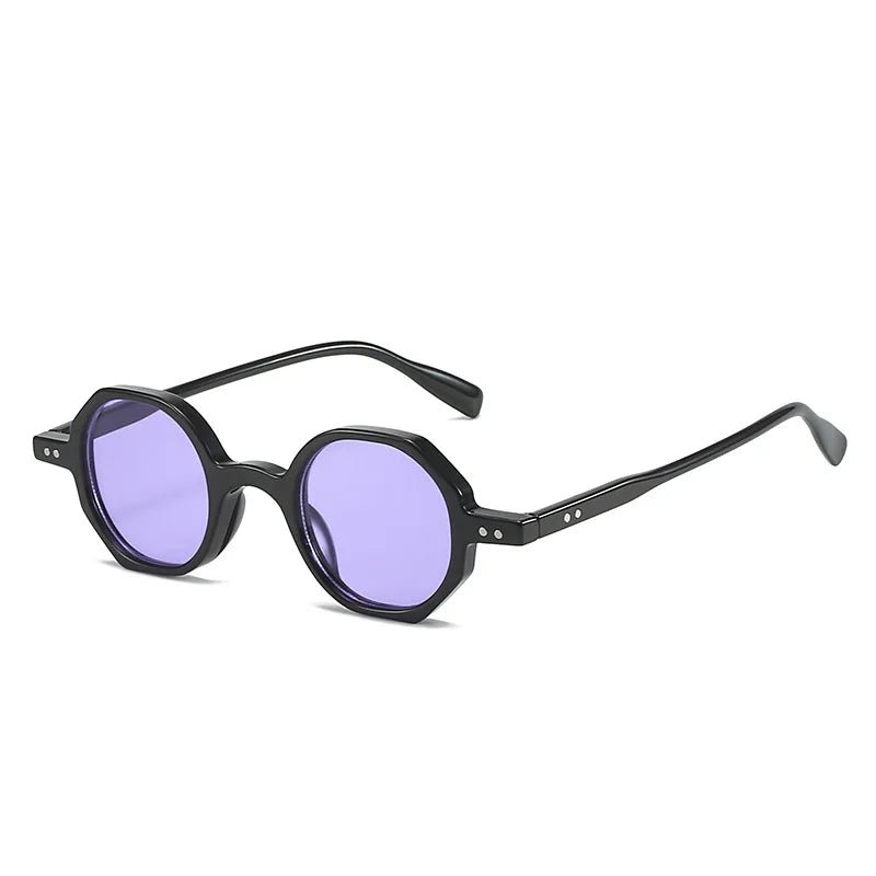 Classic Vintage Sunglasses Men Small Round Retro Punk Ocean Color Sun Glasses Gradient Clear Lens - Onlytenbucks.com