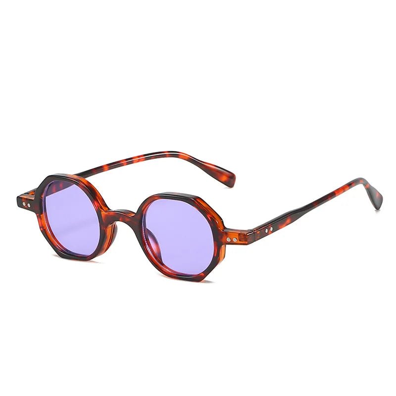 Classic Vintage Sunglasses Men Small Round Retro Punk Ocean Color Sun Glasses Gradient Clear Lens - Onlytenbucks.com