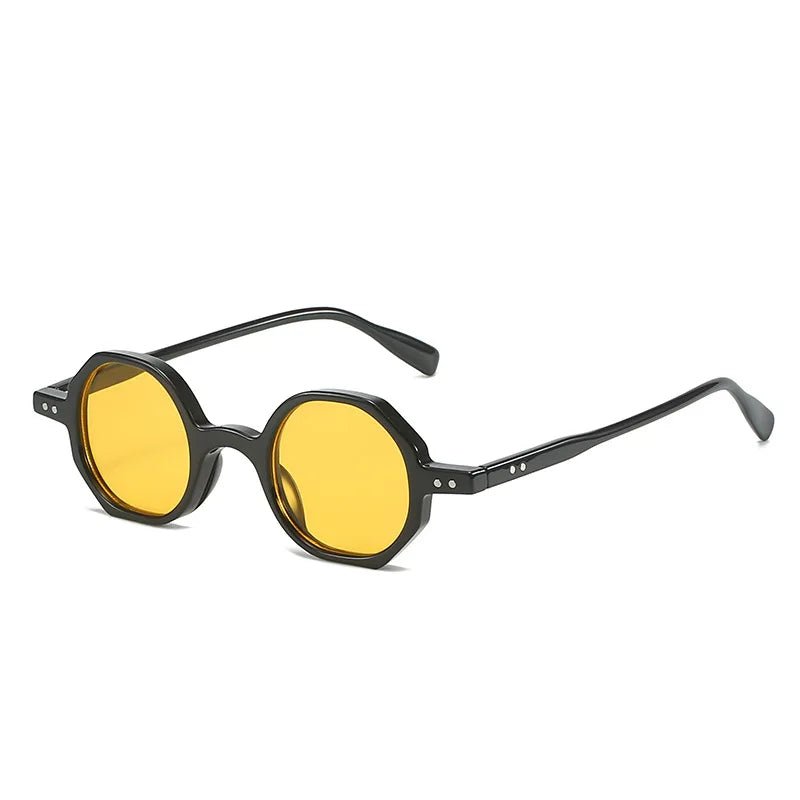 Classic Vintage Sunglasses Men Small Round Retro Punk Ocean Color Sun Glasses Gradient Clear Lens - Onlytenbucks.com