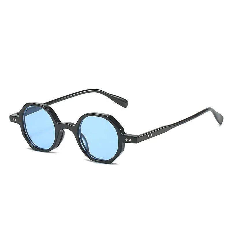 Classic Vintage Sunglasses Men Small Round Retro Punk Ocean Color Sun Glasses Gradient Clear Lens - Onlytenbucks.com
