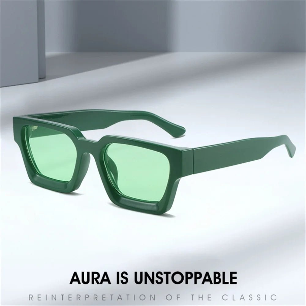 KLASSNUM Square Frame Sunglasses 2025 Luxury Brand Designer Sun Glasses Retro Trendy Shades UV400 - Onlytenbucks.com