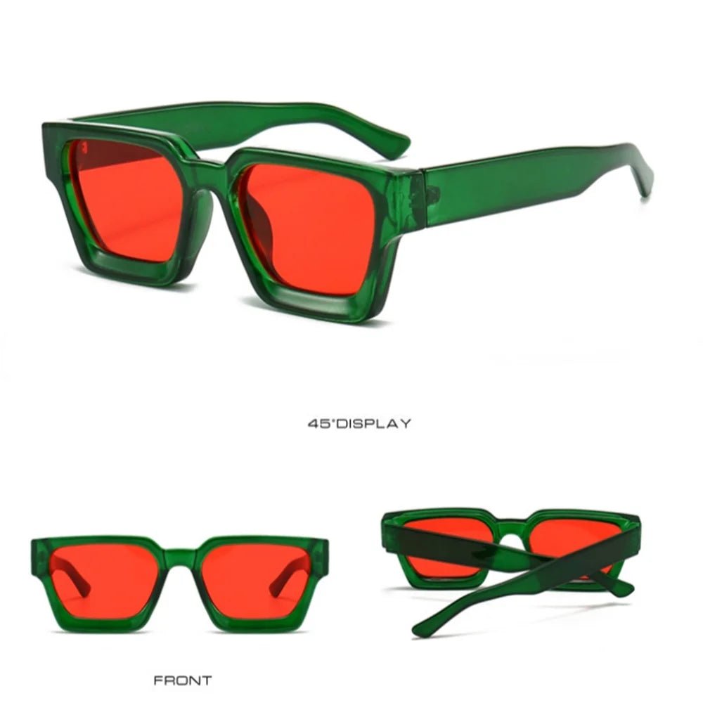 KLASSNUM Square Frame Sunglasses 2025 Luxury Brand Designer Sun Glasses Retro Trendy Shades UV400 - Onlytenbucks.com