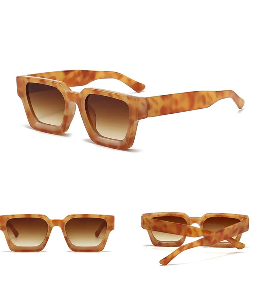 KLASSNUM Square Frame Sunglasses 2025 Luxury Brand Designer Sun Glasses Retro Trendy Shades UV400 - Onlytenbucks.com