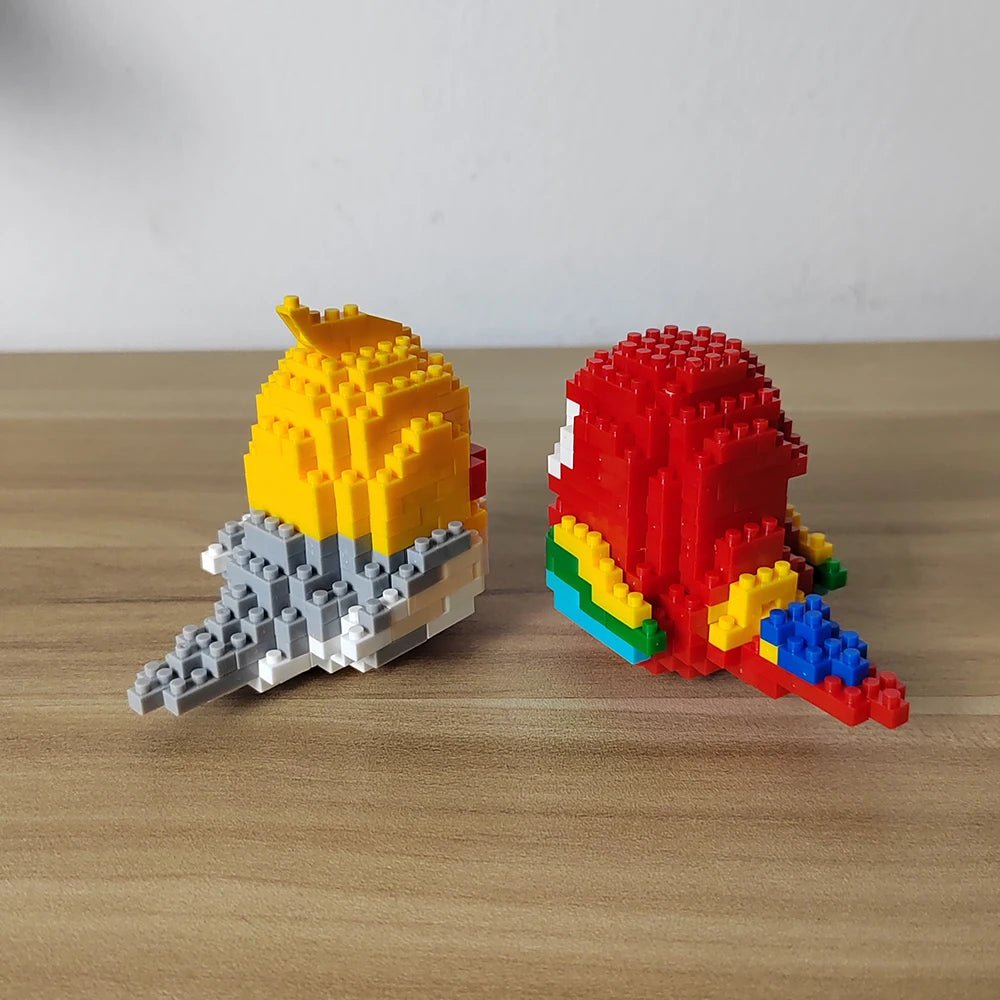 BUILT Colorful Parrot Micro Mini Building Blocks – Educational DIY Toy - Onlytenbucks.com